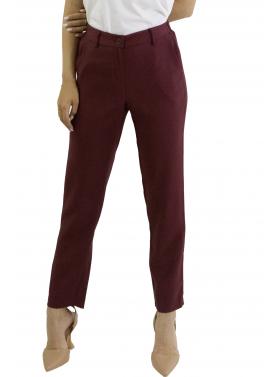 Pantalone in viscosa dritto con elastico dietro  Options 